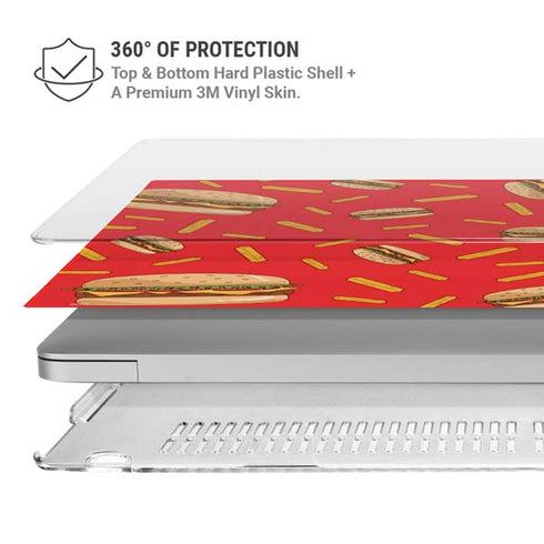 Burgers and Fries MacBook Air 15in (2023-2025) Case plus Skin