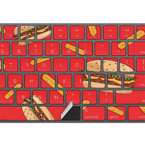 Burgers and Fries Magic Keyboard with Numeric Keypad Skin