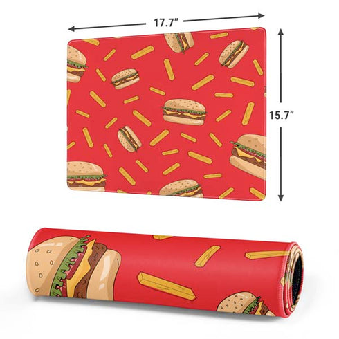 Burgers and Fries Gaming Mouse Pad