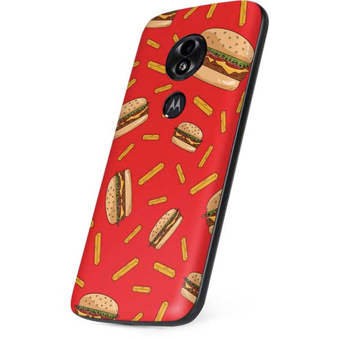 Burgers and Fries Moto E5 Play Skin