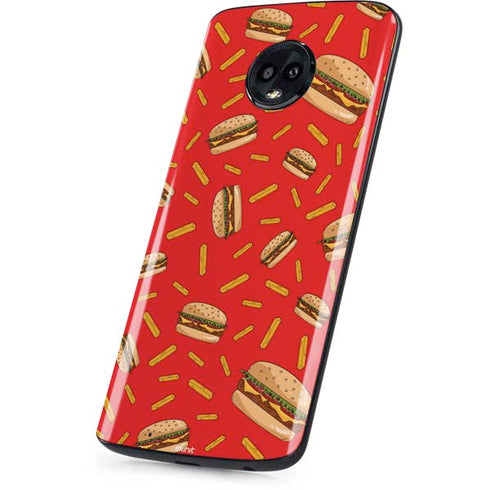 Burgers and Fries Moto G6 Skin