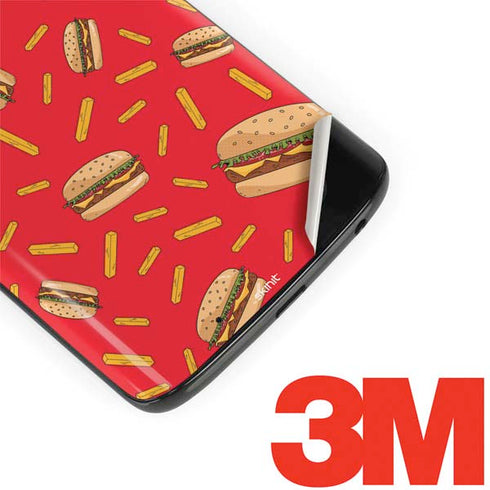 Burgers and Fries Moto G6 Skin