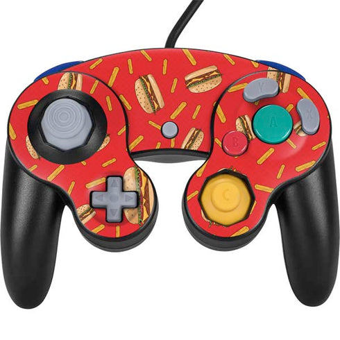 Burgers and Fries Nintendo GameCube Controller Skin