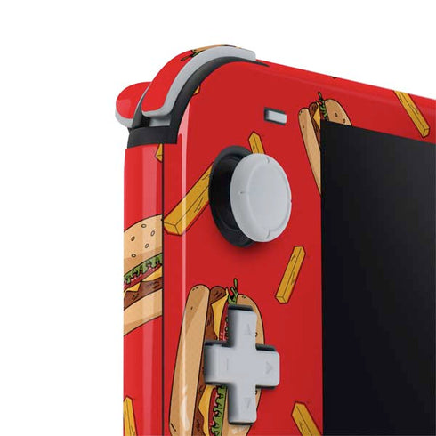 Burgers and Fries Nintendo Switch Lite Skin