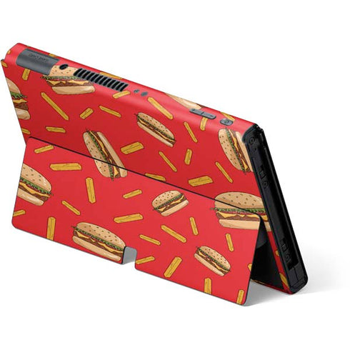 Burgers and Fries Nintendo Switch OLED (2021) Skin