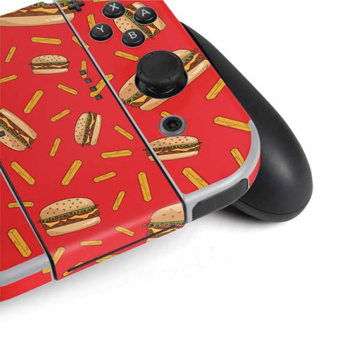 Burgers and Fries Nintendo Switch OLED (2021) Skin