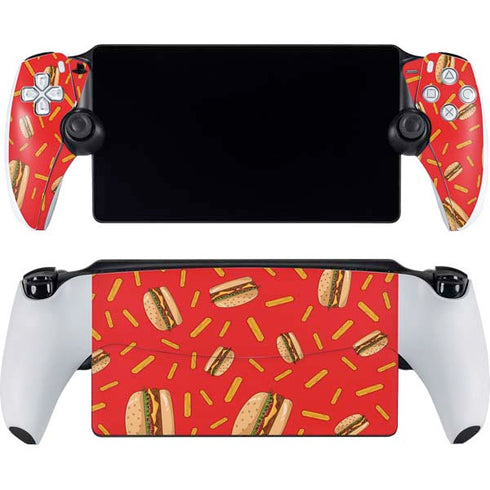 Burgers and Fries PlayStation Portal Remote Player Skin