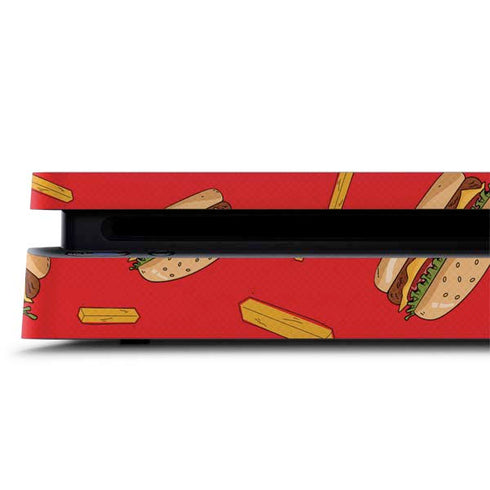 Burgers and Fries PS4 Slim Skin