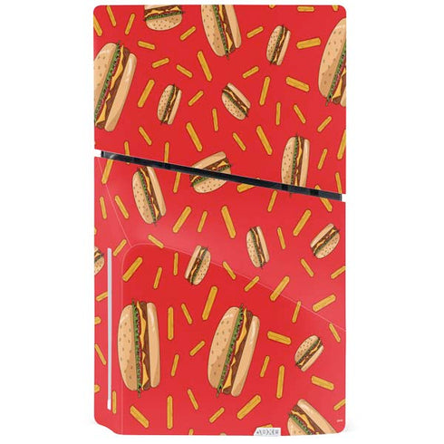 Burgers and Fries PS5 Slim Disk Console Skin
