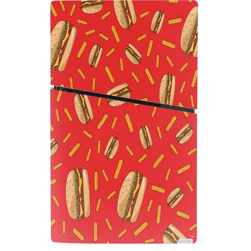 Burgers and Fries PS5 Slim Digital Edition Bundle Skin