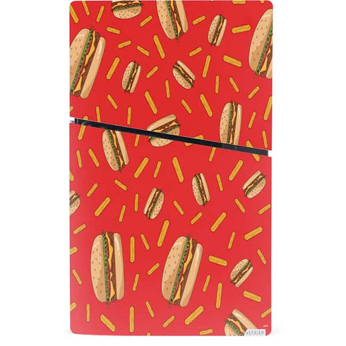Burgers and Fries PS5 Slim Digital Edition Console Skin