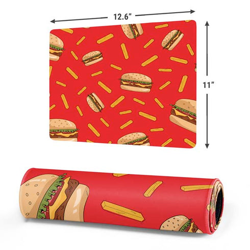 Burgers and Fries Gaming Mouse Pad