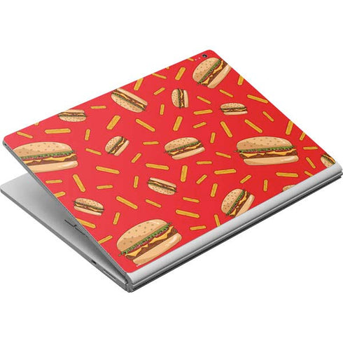 Burgers and Fries Surface Book Skin