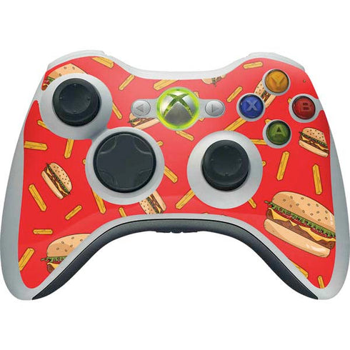 Burgers and Fries Xbox 360 Wireless Controller Skin