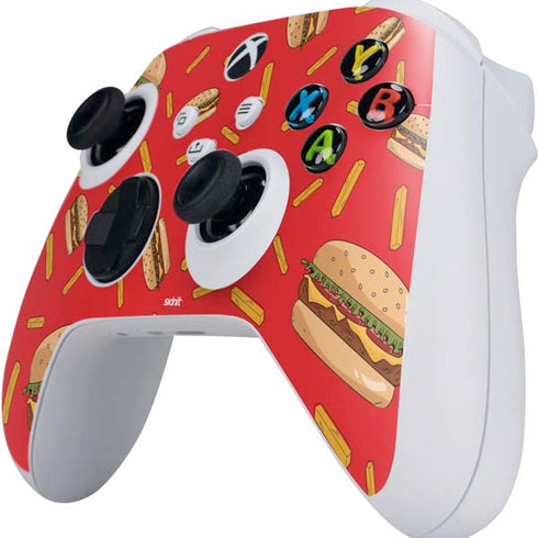Burgers and Fries Xbox Series S Controller Skin
