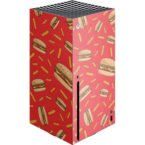Burgers and Fries Xbox Series X Console Skin