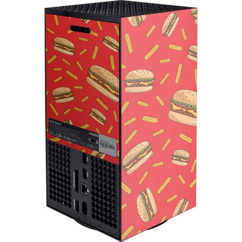 Burgers and Fries Xbox Series X Console Skin