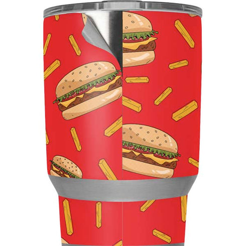 Burgers and Fries Yeti 20oz Tumbler Skin