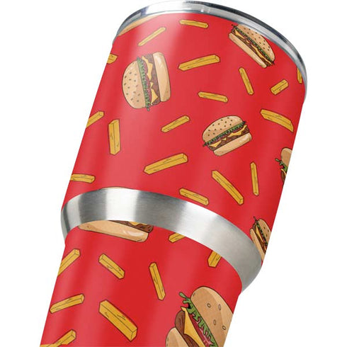 Burgers and Fries Yeti 30oz Rambler Tumbler Skin