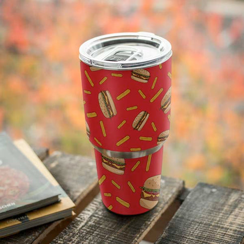 Burgers and Fries Yeti 30oz Rambler Tumbler Skin
