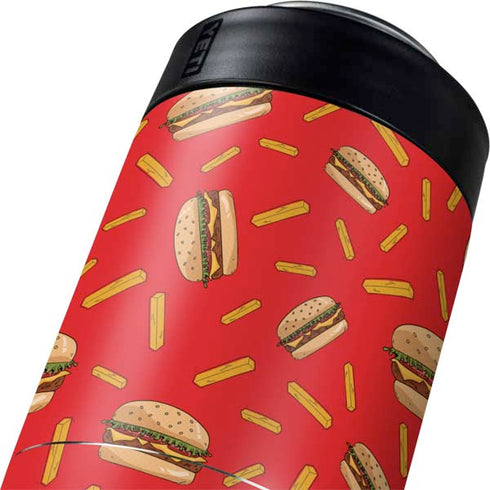 Burgers and Fries Yeti Colster Can Insulator Skin