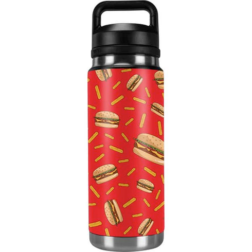 Burgers and Fries YETI Rambler 26oz Bottle Skin