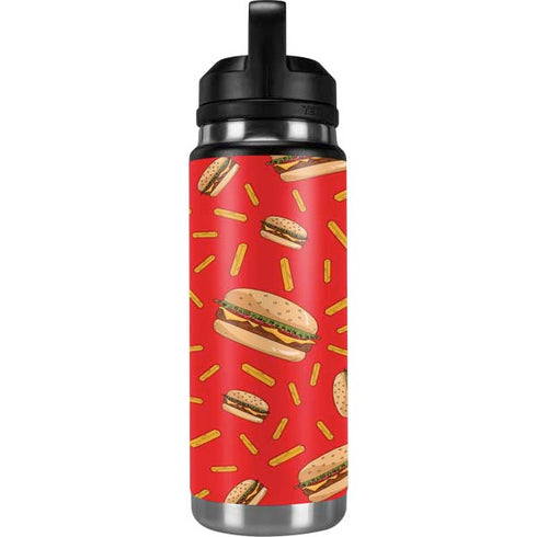 Burgers and Fries YETI Rambler 26oz Bottle Skin