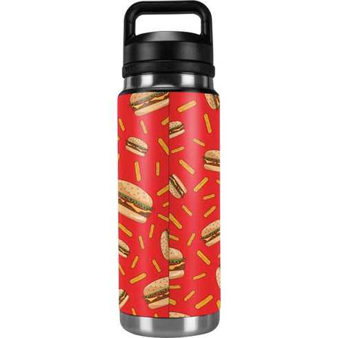 Burgers and Fries YETI Rambler 26oz Bottle Skin