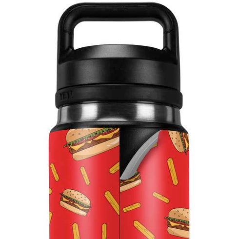 Burgers and Fries YETI Rambler 26oz Bottle Skin