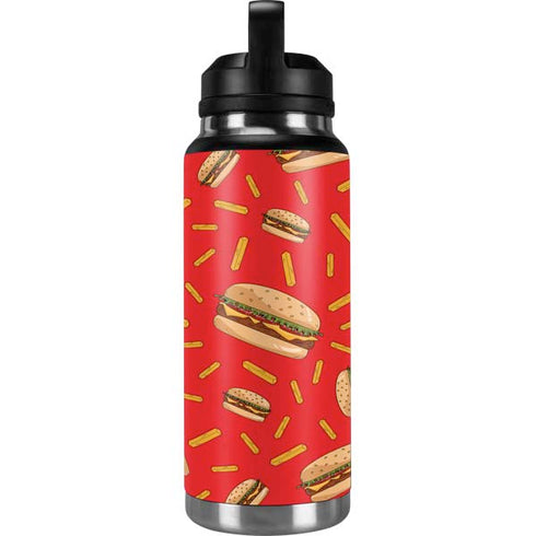 Burgers and Fries YETI Rambler 36oz Bottle Skin
