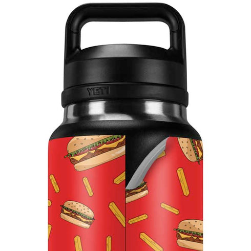 Burgers and Fries YETI Rambler 36oz Bottle Skin