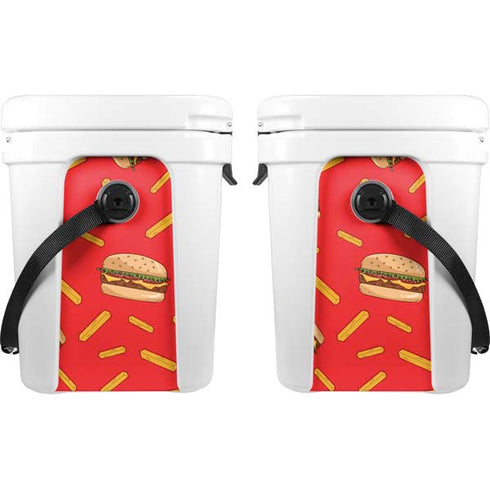 Burgers and Fries YETI Roadie 24 Hard Cooler Skin