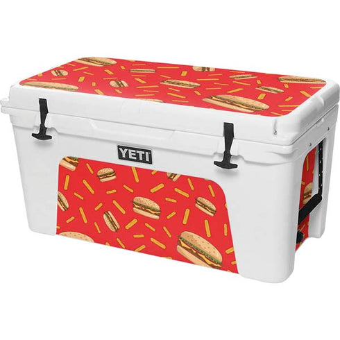 Burgers and Fries YETI Tundra 75 Hard Cooler Skin