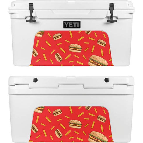 Burgers and Fries YETI Tundra 75 Hard Cooler Skin