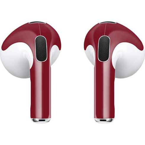 Burgundy Solid Apple AirPods (3rd Gen 2021) Skin