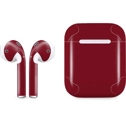 Burgundy Solid Apple AirPods Skin