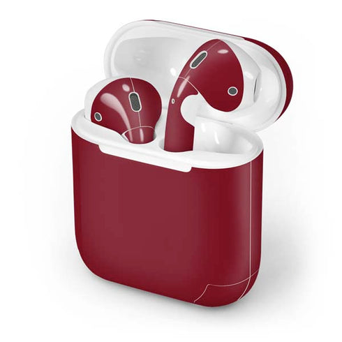 Burgundy Solid Apple AirPods Skin
