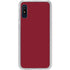 Burgundy Solid Galaxy A10e Clear Case
