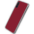 Burgundy Solid Galaxy A10e Clear Case