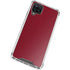 Burgundy Solid Galaxy A12 Clear Case