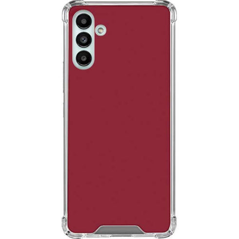 Burgundy Solid Galaxy A13 5G Clear Case
