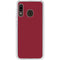 Burgundy Solid Galaxy A20 Clear Case