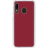 Burgundy Solid Galaxy A20 Clear Case