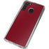 Burgundy Solid Galaxy A21 Clear Case