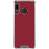 Burgundy Solid Galaxy A30 Clear Case