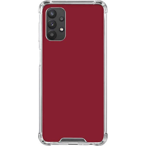 Burgundy Solid Galaxy A32 5G Clear Case