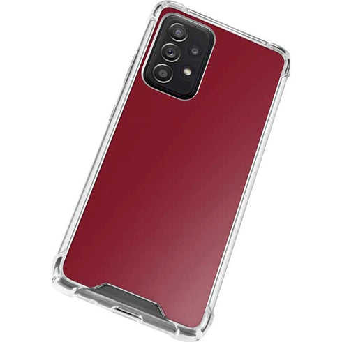 Burgundy Solid Galaxy A52 5G Clear Case