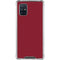 Burgundy Solid Galaxy A71 5G Clear Case