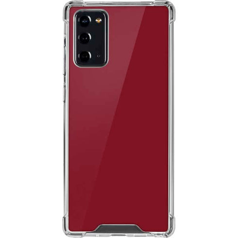 Burgundy Solid Galaxy Note20 5G Clear Case