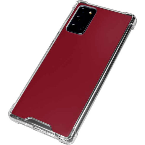 Burgundy Solid Galaxy Note20 5G Clear Case